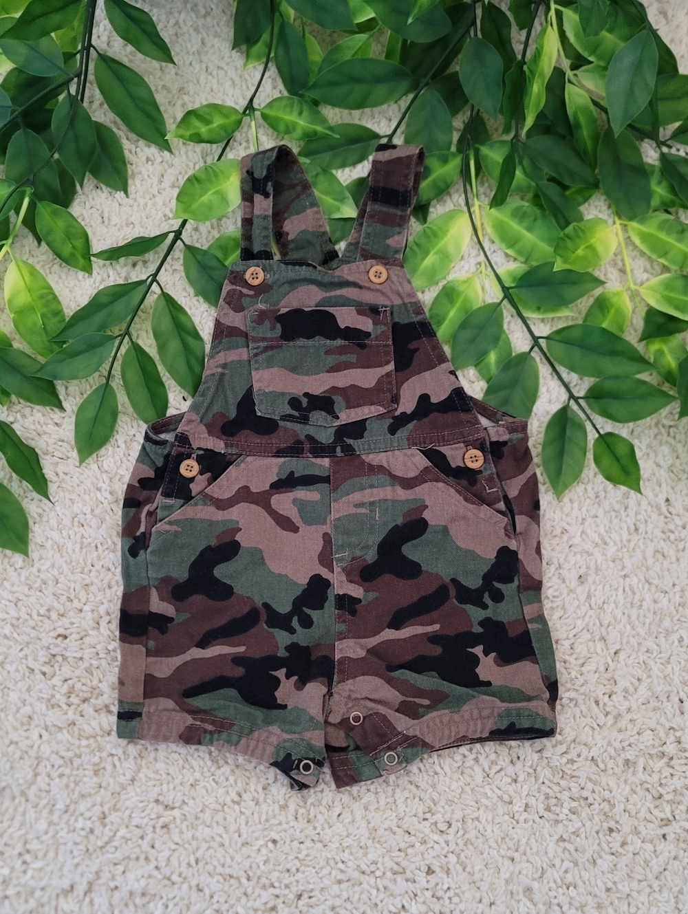 Baby Boy Camo Overalls (6-9 Months)